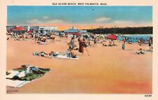 West Falmouth MA Massachusetts Old Silver Beach Barnstable Cty Vtg Postcard Y5 picture