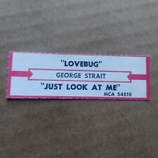 GEORGE STRAIT Lovebug/Just Look At Me JUKEBOX STRIP Record 45 rpm 7