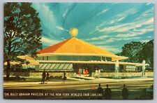 Postcard 1964 New York Worlds Fair Billy Graham Pavilion picture