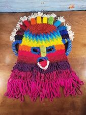 Handmade Exotic Adult Mask Aya Diablo Huma Incas Ecuador Two-sided, Festival  picture