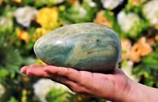 Large 145MM Natural Green Aventurine Stone Chakra Metaphysical Healing Power Egg picture