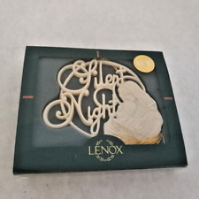 Lenox Silent Night Ornament Used in Box Good Condition VTG picture