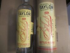Colonel E.H. Taylor Straight Rye Whiskey EMPTY 750ml Bottle + Tube  picture
