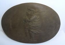 Antique Wedgwood Basalt Plaque of Portly Fat Man picture