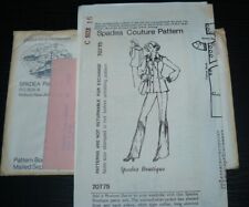 Vintage 1970s Spadea Designer Pattern 70775 Womens Western Pants Suit Size 16 UC picture