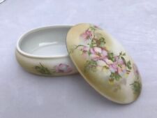Vintage Nippon Set of 4 Hand-painted Porcelain Matched Items Pink Green Gold picture