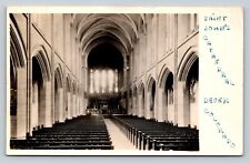 RPPC Saint John's Cathedral Denver Colorado CO VINTAGE Postcard AZO 1925-1940s picture