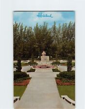 Postcard Beautiful Flamingo Fountain Hialeah Racecourse Miami Florida USA picture