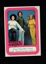 Vintage Three's Company John Ritter sticker trading card picture