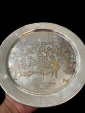 1973 Danbury Mint Sterling Silver Plate Limited Edition Central Park Winter picture