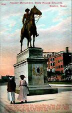 Hooker Monument, State House Grounds, Boston, Massachusetts MA Postcard picture