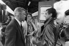 George Peppard, Anny Duperey and George Hamilton on the set of th - Old Photo picture