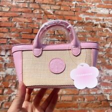 New 2024 China Starbucks Pink Sakura PU Knitted Mini Handbag Phone Bag picture