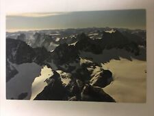 Aerial View Snow Capped Mountains Vintage Postcard picture