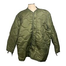 Military FIELD JACKET LINER QUILTED M-65 OD Green SMALL 8415-00-782-2887 VGC picture