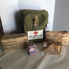 Vintage 1945 Military Platoon Leader First Aid Kit World War 2 Era picture