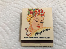 Vintage Girlie Matchbook Iconic Copacabana Lounge New York Nightclub 1-H picture