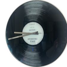 Spinning Time Glass Wall Clock 17” LP Record by Nextime Records Mint Condition picture