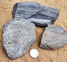 Three Super Glittery Specular Hematite Rocks   3 Lb 13 Oz From Michigamme... picture