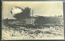 Artillery Explosion 1910 Real Photo Postcard. CD Heath. US Military picture