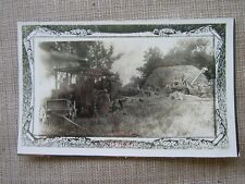 RPPC- Steam Tractor Working During Threshing picture