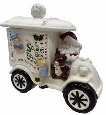 Vintage Christmas Mold Cookie Jar Santa Claus & Co Deliveries Hand Painted 1988 picture