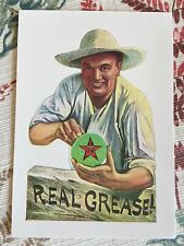 vintage postcard advertising Texaco axle grease Farmer picture