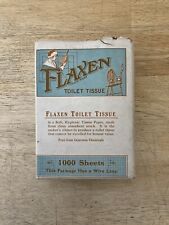 Antique Flaxen Trademark Toilet Tissue Paper 1000 Sheets NOS picture