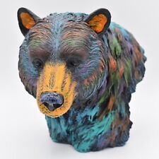 American Expedition Wild & Free Colorful North American Brown Bear Bust 7