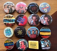 Lot of 16:  Vintage 1983-84 The Police Pins Buttons Sting  picture