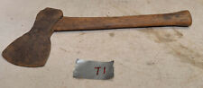 Rare antique blacksmith forged felling axe collectible early primitve tool ax T1 picture