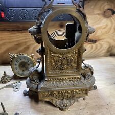 Rare Antique Gilded French Bronze  Mantel Clock picture