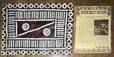 Vintage Hand Made Extra Fine Tapa Bark Cloth, Fiji, Tonga Trading Co. 17” X 12” picture