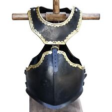 The Cursed Black Knight Functional Steel Practice Medieval Cuirass Gorget Set picture