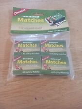 Coghlan's Waterproof Wooden Safety Matches 4 Boxes of 40 Vintage Camp Survival picture