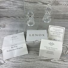 Lenox - Full Lead Crystal - “Hope & Harmony” - Angel Salt & Pepper Shakers - NEW picture