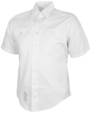 US Army ASU White Dress Shirt Short Sleeve Uniform Shirt 18R-C US Size picture