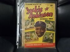 1950 Famous Plays of Jackie Robinson Comic Book #6 Fawcett Comics Golden Age picture