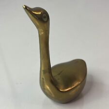 Vintage Brass Swan Bird Figurine picture