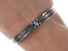 30's-40's Navajo Sterling/turquoise cuff bracelet picture