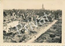 Photo Wk II Panorama City Ruins Destruction Houses Eastern Front F1.26 picture