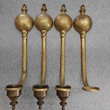 Lot of Virginia Metalcrafters Harvin #2011 Brass Ball Wall Candle Sconces picture