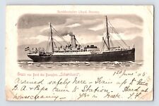 Postcard Ship Norddeutscher Lloyd Bremen Scharnhorst 1905 Posted Undivided Back picture