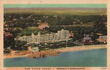 Swampscott, Massachusetts Postcard New Ocean House Scallop Edge PM 1954       D1 picture