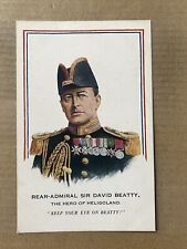 Postcard Rear Admiral Sir David Beatty British Royal Navy Hero Of Heligoland picture