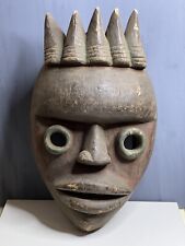 Large Antique African Rustic Dan Tribe African Wood Mask from Liberia Face Mask picture