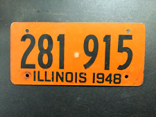 1948 ILLINOIS FIBERBOARD LICENSE PLATE 281 915 picture