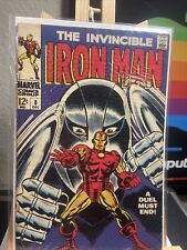 The Invincible Iron Man #8 A Duel Must End 1968 Vintage Marvel MCU George Tuska picture