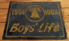 1954 Boy Scouts BSA Boy's Life 100%, Felt Banner picture