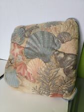 Vintage Sea Shore Throw Pillow Shells Ocean Life Seashore Seashells  picture